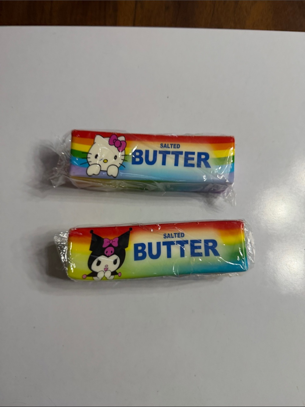 NIP Cute Rainbow Butter Squishy. Set of 2.